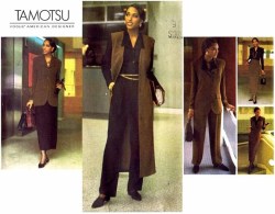 1200 VOGUE TAMOTSU DUSTER JACKET, TOP, JUMPER, BOTTOMS PATTERN 6-16 2 SIZES CHOICE